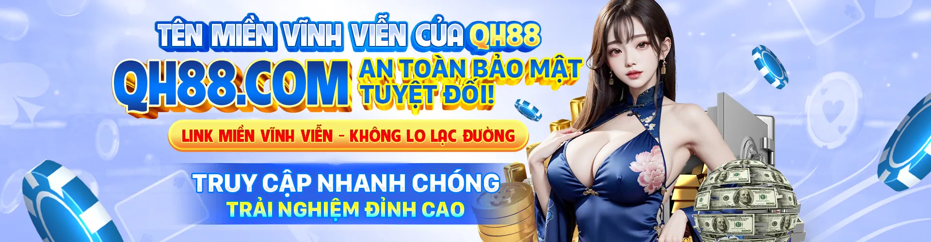Giao diện đăng nhập qh88 net an toàn và hiện đại